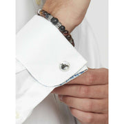 Simon Carter 40th Anniversary Scooter Cufflinks - Silver/Black