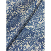 Simon Carter Paisley Night Silk Pocket Square - Cream
