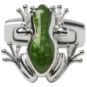Simon Carter Tree Frog Manchetknopen - Groen/Zilver
