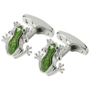 Simon Carter Tree Frog Manchetknopen - Groen/Zilver