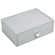 Stackers Klassischer Make-up-Organizer mit Schublade – Kieselgrau