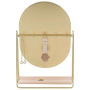 Stackers Schminktischspiegel und Schmuckständer – Blush/Gold