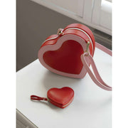 Stackers Herz-Umhängetasche – Rot
