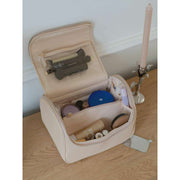 Stackers Large Cosmetic Case - Blush Raffia