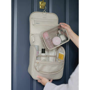 Stackers Medium Hanging Wash Bag - Oatmeal Cream