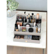 Stackers Supergroßer Make-up-Organizer – Taupe