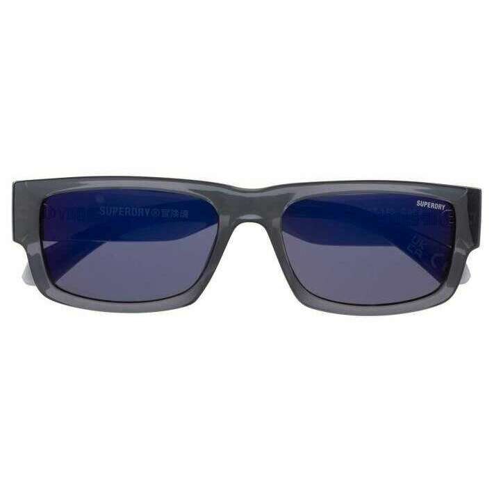 Shallow Rectangular Spectacles Superdry 90s Inspired Shallow Eye Soft Rectangular Sunglasses Grey – KJ ...