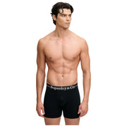 Superdry & Co Triple Pack Trunks - Black