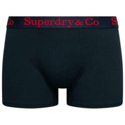 Superdry & Co Unterhosen im Dreierpack – Marineblau/Blau/Rot