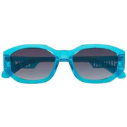 Superdry Geo-Cut Narrow Rectangular Sunglasses - Blue