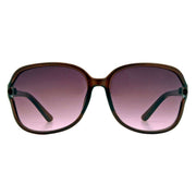 Suuna Glam Wrap Sunglasses - Dark Crystal Burgundy/Shiny Light Gold