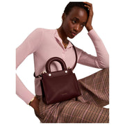 Ted Baker Roniaa Tragegriff-Einkaufstasche – Dunkelrot
