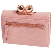 Ted Baker Roosa Kleine Leder-Bommelgeldbörse – Rosa