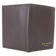 Ted Baker Zackory Leather Card Holder Wallet - Chocolate Brown