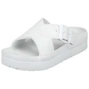 Totes SOLBOUNCE Bounce Sandalen met gekruiste gesp aan de voorkant - Wit