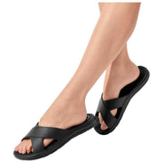 Sliders à sangles croisées SOLBOUNCE Bounce de Totes - Noir