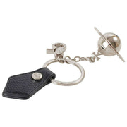 Vivienne Westwood 3D Orb Keyring - Black/Silver