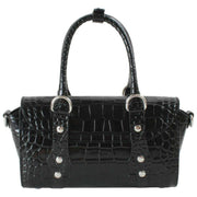 Vivienne Westwood Bettina Emboss Croc Mini Crossbody - Zwart