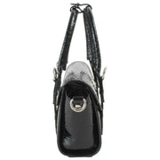 Vivienne Westwood Bettina Emboss Croc Mini Crossbody - Zwart