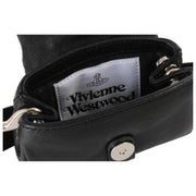 Vivienne Westwood Hazel Supple Leather Treasure Bag Charm/Key Ring - Black