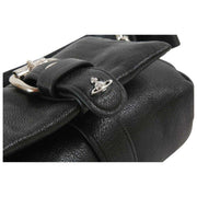 Vivienne Westwood Hazel Supple Leather Treasure Bag Charm/Key Ring - Black