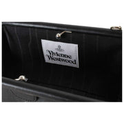 Vivienne Westwood Jane Supple Leather Frame Purse Bag - Black