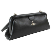 Vivienne Westwood Jane Supple Leather Frame Purse Bag - Black