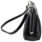 Vivienne Westwood Jane Supple Leather Frame Purse Bag - Black