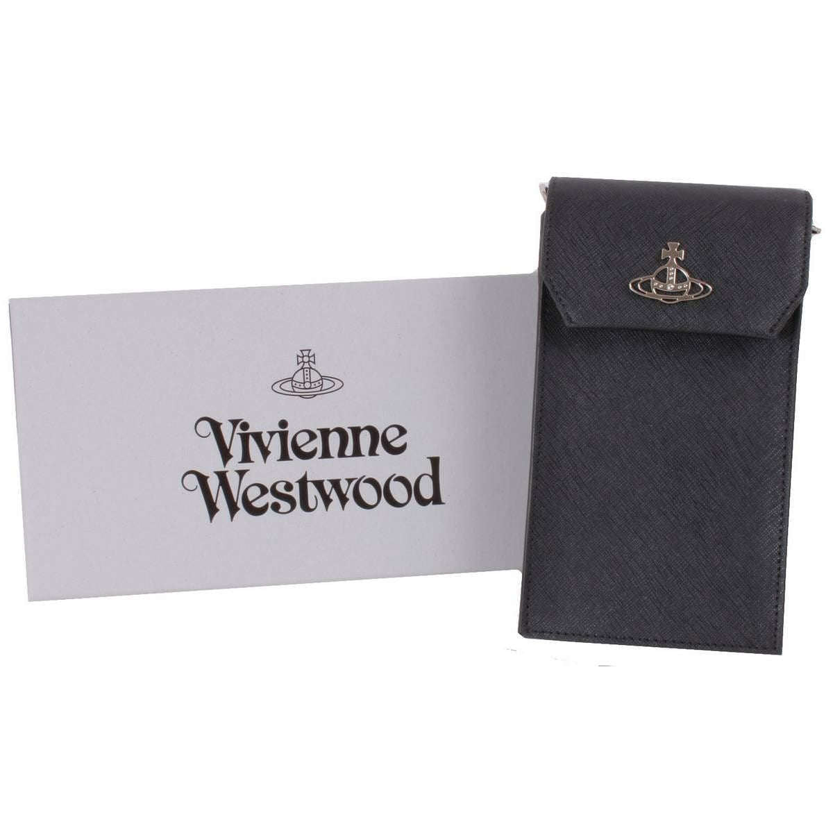 Womens Vivienne Westwood Black Saffiano Phone Bag – KJ Beckett
