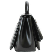 Vivienne Westwood Sibyl Silk Leather Shoulder Bag - Black