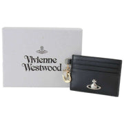 Vivienne Westwood Smooth Card Holder with Charms - Black