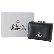 Vivienne Westwood Smooth Small Frame Portemonnee - Zwart
