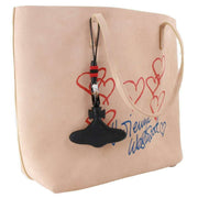 Vivienne Westwood Studio Shopper Handbag - Tan/Red/Blue