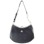 Vivienne Westwood Sac à main en cuir souple Charm Frame Purse - Noir