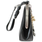 Vivienne Westwood Sac à main en cuir souple Charm Frame Purse - Noir