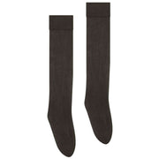 Wolford Satin Touch Sheer Shimmer 20 Denier Knee High Tights - Nearly Black