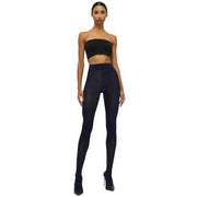 Wolford Velvet De Luxe 66 Denier Tights - Navy