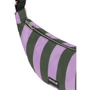 WOUF Niza Half Moon Crossbody Bag - Green/Purple