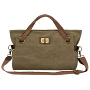 ZEDE Pont Des Arts Cross Body Bag - Olive Green