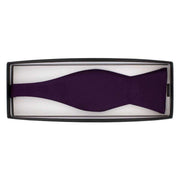 Michelsons of London Plain Silk Bow Tie - Purple