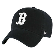 47 Brand Clean Up MLB Boston Red Sox Cap - Black/White