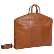 Ashwood Leather Folding Suit Carrier - Tan