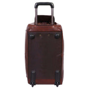 Ashwood Leather Large Wheeled Weekend Holdall - Brown