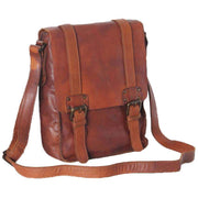 Ashwood Leather Shoreditch Vintage Dipped A4 Leather Messenger Bag - Rust Tan
