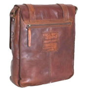 Ashwood Leather Shoreditch Vintage Dipped A4 Leather Messenger Bag - Rust Tan