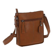 Ashwood Leather Windmere 3 Pocket Medium Leather Messenger Bag - Tan