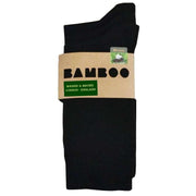 Bassin and Brown 3 Pack Plain Bamboo Socks - Black