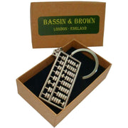 Bassin and Brown Abacus Key Ring - Silver