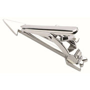 Bassin and Brown Arrow Tie Bar - Silver