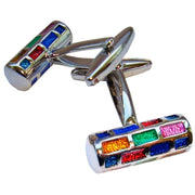 Bassin and Brown Barrelled Cufflinks - Multi-colour